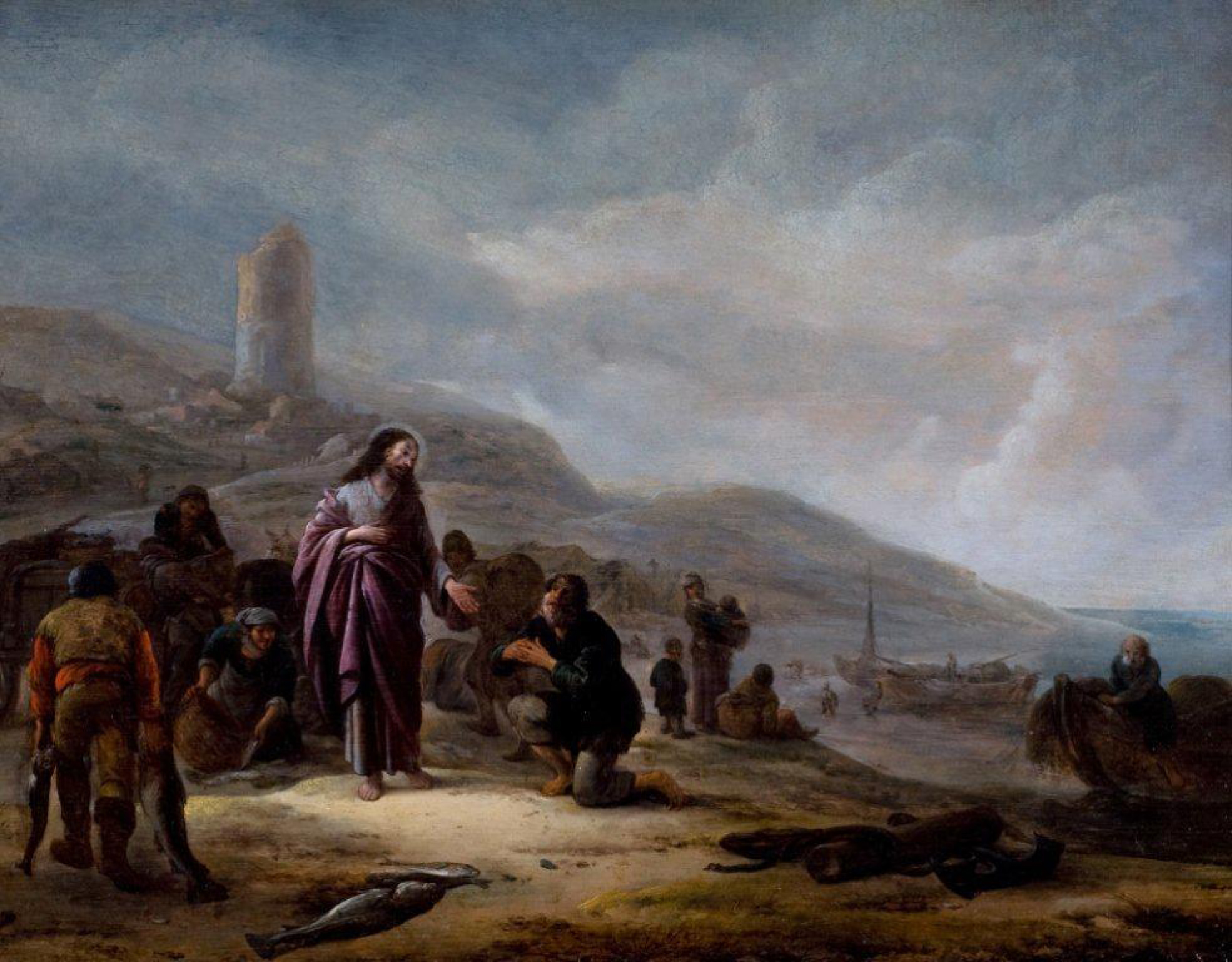 Cristo entre los pescadores